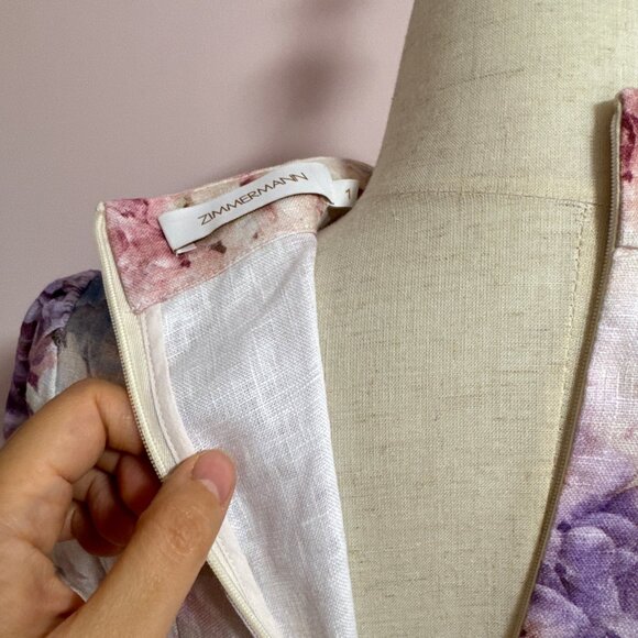 NWOT ！Zimmermann Dawning Buttoned Midi Dress - Size 1/AU6 - Picture 13 of 14